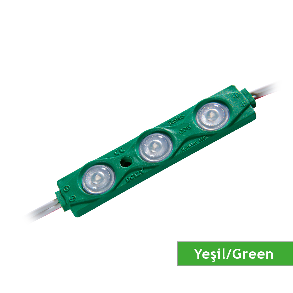 DCLED PM3 YEŞİL MERCEKLİ 160 D. 2835 1.5W ÜÇLÜ MODÜL 