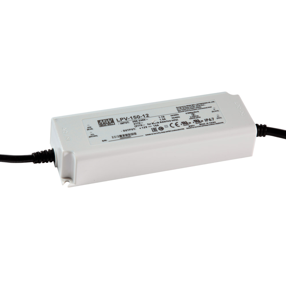 MW LPV-150-12 DIŞ MEKAN LED SÜRÜCÜ 12V 10.0A IP67
