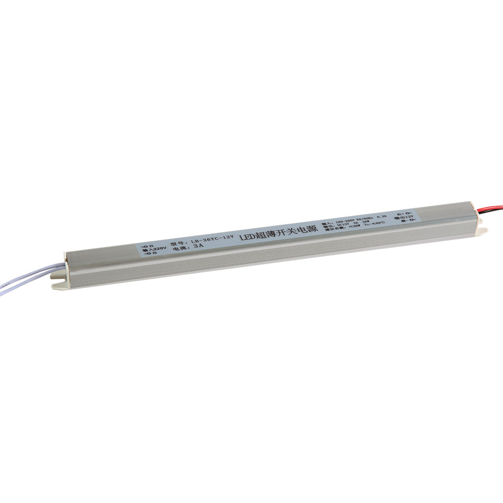 DCLED METAL KASA DIŞ MEKAN İNCE KASA 36W-12V-3A IP44 SABİT VOLTAJ SÜRÜCÜ (TRMN)