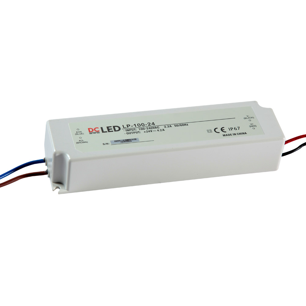 DCLED PVC DIŞ MEKAN 100W-24V-4.16A IP67 SABİT VOLTAJ LED SÜRÜCÜ