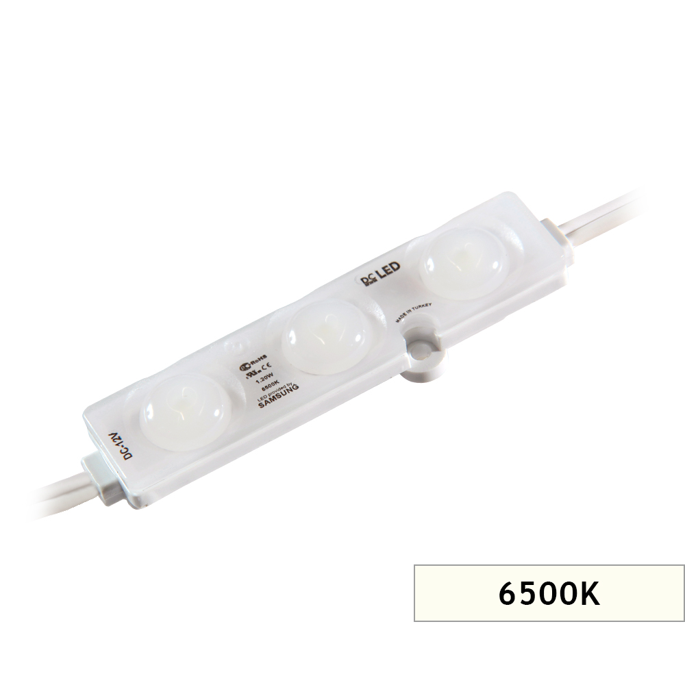 DCLED P3 CW 6500K 1,2W 2835 160D MERCEKLİ ÜÇLÜ MODÜL MILKY WHITE