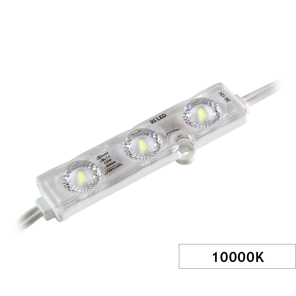 DCLED L3 IW 2835 1.2W 10000K SAMSUNG ÜÇLÜ MODÜL 160D ŞEFFAF SLIM KASA