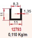 8,5mm NEON U PROFİL 10X10 