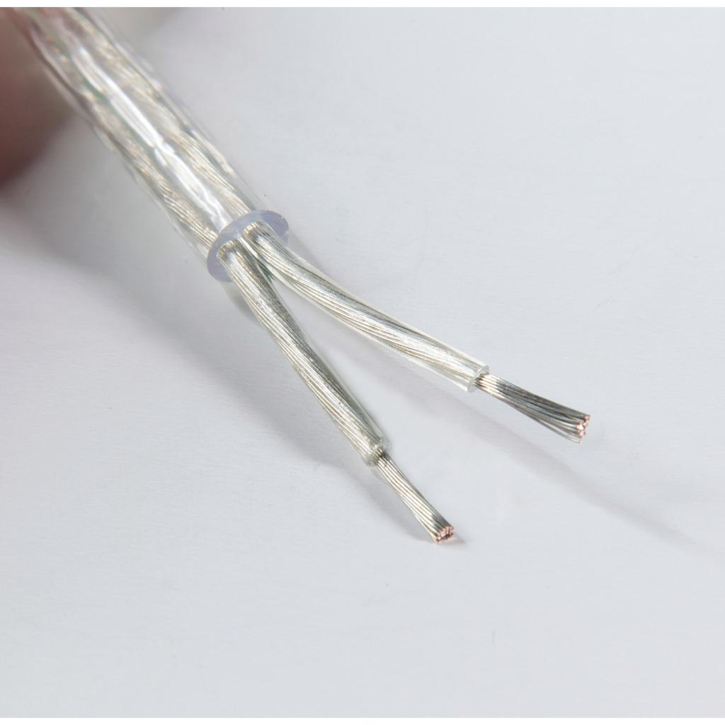 KABLO 2x0.75mm² TTR BİTİŞİK KORDON ŞEFFAF