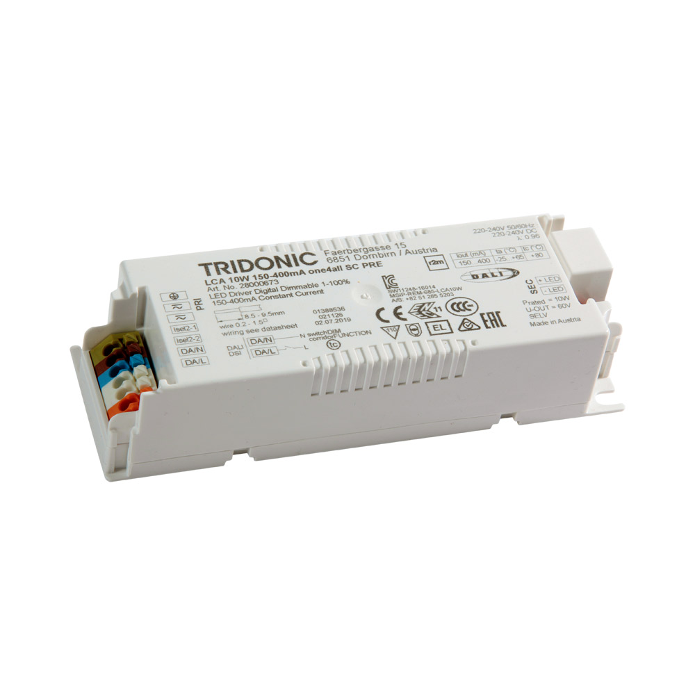 LCA 10W 150-400mA one4all SC PRE Dali Driver
