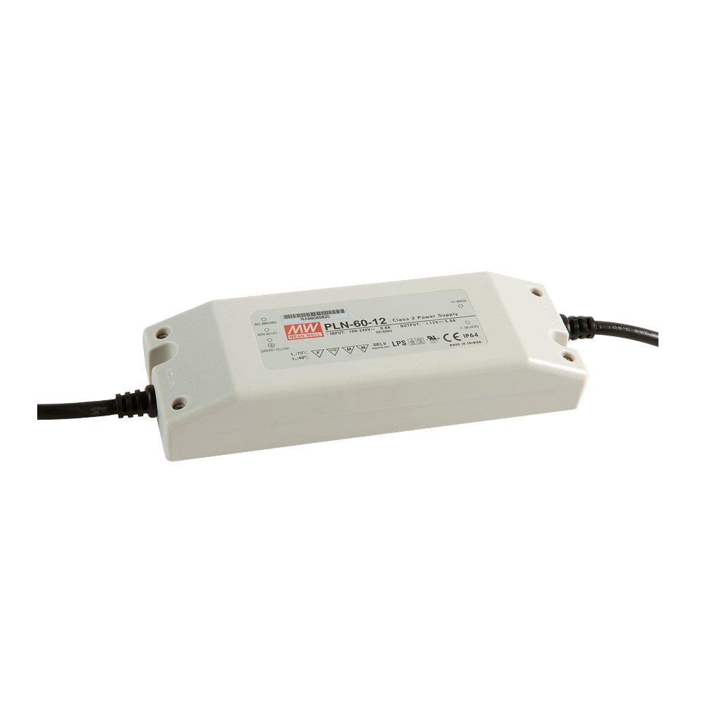 MW PLN-60-12 SABİT VOLTAJ DIŞ MEKAN IP64 60W 12V LED SÜRÜCÜ