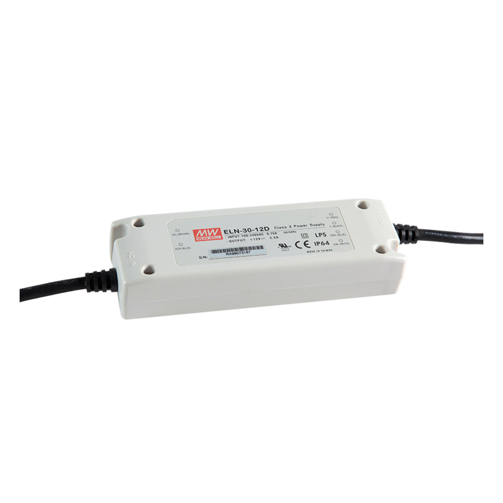 MW ELN-30-12D SABİT VOLTAJ DIŞ MEKAN IP64 30W 2,5A 12V LED SÜRÜCÜ
