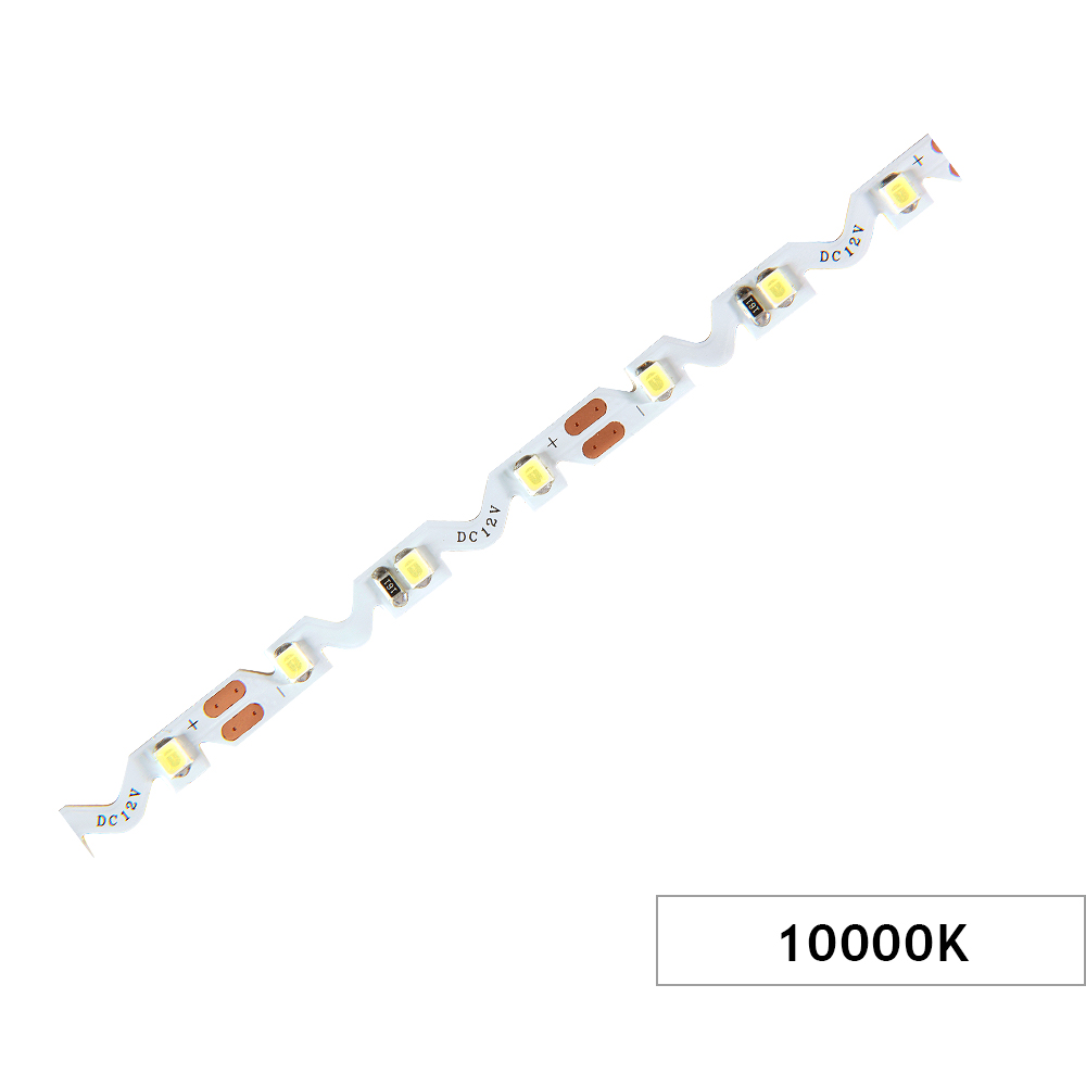 Şerit, DCLED, 2835, MT/60, 12V, 5W, 10000K,8MM 3D ZİGZAG ÖZEL ŞERİT LED, OML