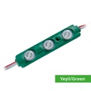 DCLED PM3 YEŞİL KISA MERCEKLİ 160D 2835 0.72W ÜÇLÜ MODÜL