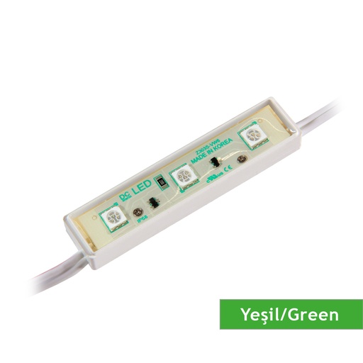 [161101] DCLED EP3 YEŞİL EPOKSİ 5050 ÜÇLÜ MODÜL