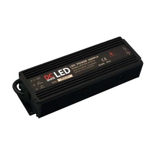 [661101] DCLED METAL DIŞ MEKAN 100W-12V-8.5A IP67 SABİT VOLTAJ LED SÜRÜCÜ