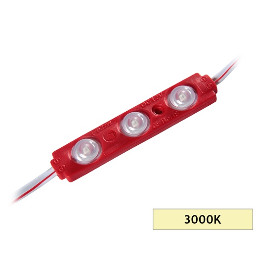 [206001] DCLED PM3 KIRMIZI MERCEKLİ 160 D. 2835 0.72W ÜÇLÜ MODÜL