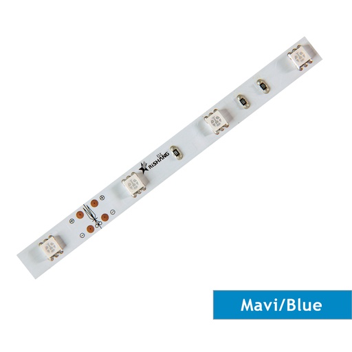 [301401] Şerit, DCLED, 5050, MT/30,Mavi, 12V, 6W, IP20, 10MM, RS