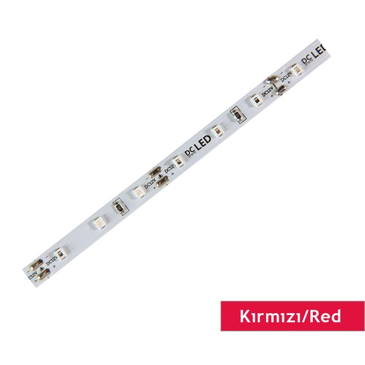 [305202] Şerit, DCLED, 2835, MT/60,Kırmızı, 12V, 6W, IP33, 8MM, MY