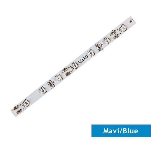 [305403] Şerit, DCLED, 2835, MT/60,Mavi, 12V, 6W, IP20, 8MM, EN