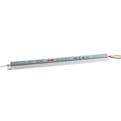 [664601] DCLED PVC İÇ MEKAN ULTRA İNCE KASA 60W-24V-2.5A SABİT VOLTAJ LED SÜRÜCÜ