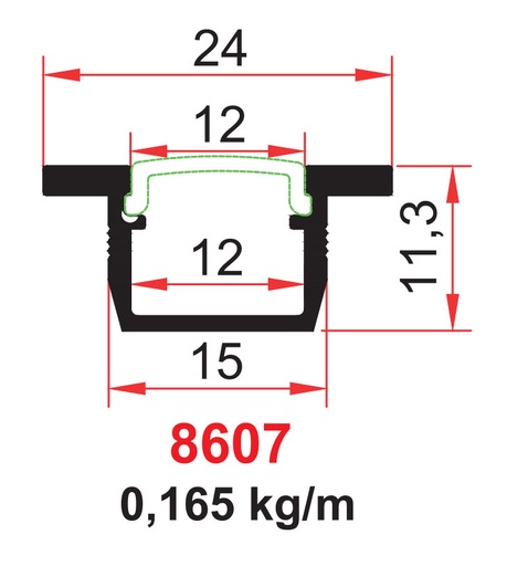 [600018] LN20-10 PROFİL (GÖMME)