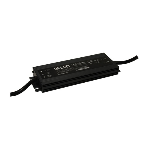 [665601] DCLED METAL DIŞ MEKAN 60W-24V-2.5A IP67 SABİT VOLTAJ LED SÜRÜCÜ