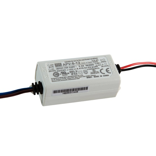 [687101] MW METAL 8W-12V-0.67A IP20 İÇ MEKAN SABİT VOLTAJ LED SÜRÜCÜ