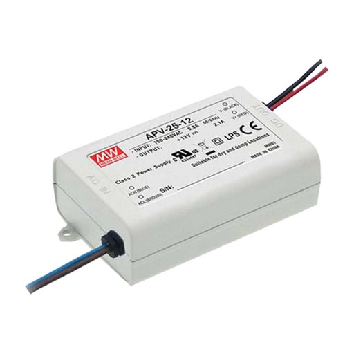 [687401] MW METAL 25W-12V-2.10A IP20 İÇ MEKAN SABİT VOLTAJ LED SÜRÜCÜ