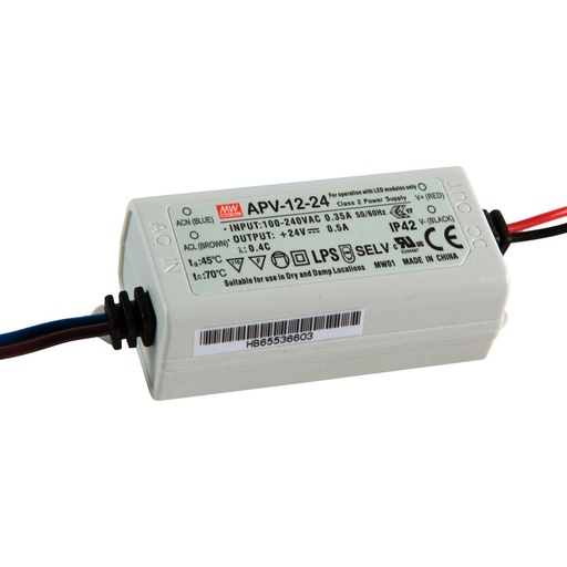 [687801] MW METAL 12W-24V-0.5A IP20 İÇ MEKAN SABİT VOLTAJ LED SÜRÜCÜ
