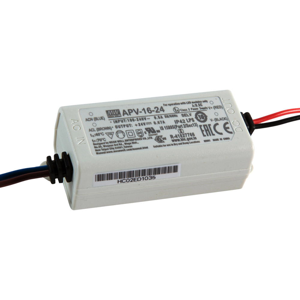 MW METAL 15W-24V-0.67A IP20 İÇ MEKAN SABİT VOLTAJ LED SÜRÜCÜ