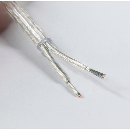 [490103] KABLO 2x0.75mm² TTR BİTİŞİK KORDON ŞEFFAF