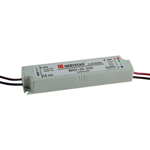 [501402] MSD-35-350 SA PVC 35W-350mA IP65 SÜRÜCÜ