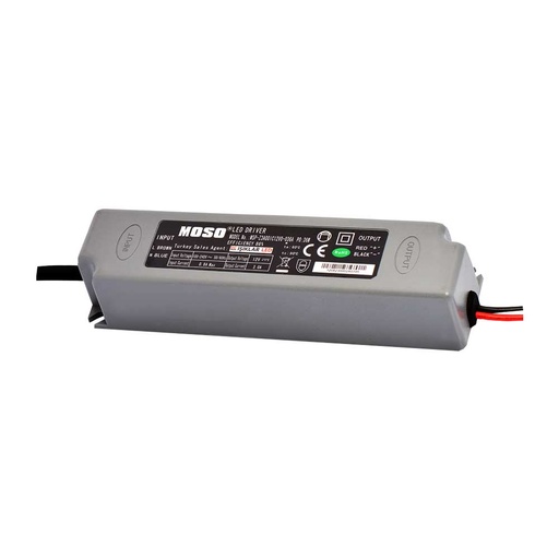 [550101] MOSO PVC 12W-12V-1A DIŞ MEKAN IP65 SABİT VOLTAJ LED SÜRÜCÜ