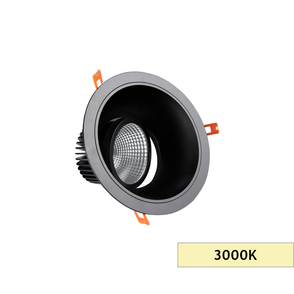 SIVA ALTI LED SPOT - 26W - 3000K,STANDART - 220mm ÇAP SİYAH KASA