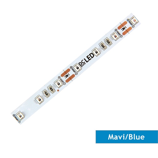 [348401] Şerit, DCLED, 2835, MT/60,Mavi, 12V, 12W, IP33, 10MM, RS