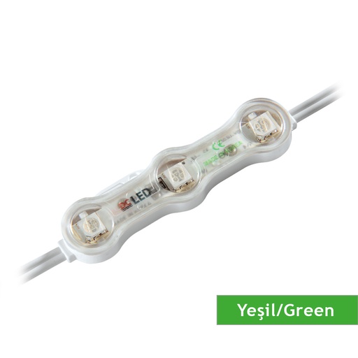 [161201] DCLED P3 MERCEKLİ YEŞİL 5050 ÜÇLÜ MODÜL