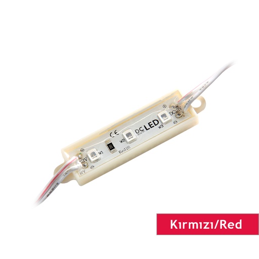 [204801] DCLED EPC3 KIRMIZI EPOKSİ 3528 ÜÇLÜ MODÜL