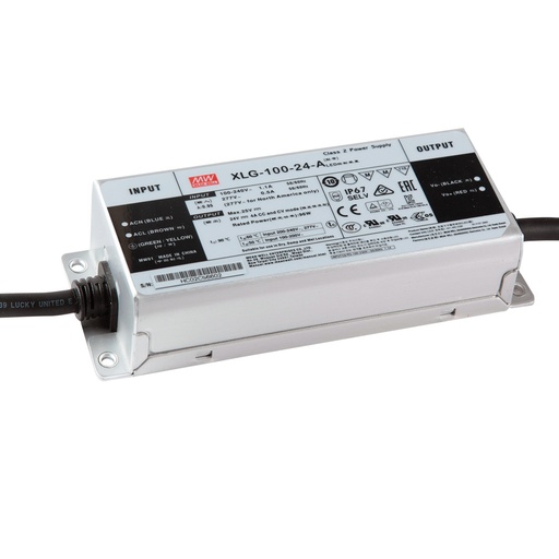 [696101] MW XLG-100-24 DIŞ MEKAN LED SÜRÜCÜ 24V 4.0A IP67