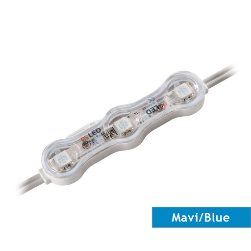 [161402] DCLED P3/MERCEKLİ 5050 140 DERECE MAVİ ÜÇLÜ MODÜL
