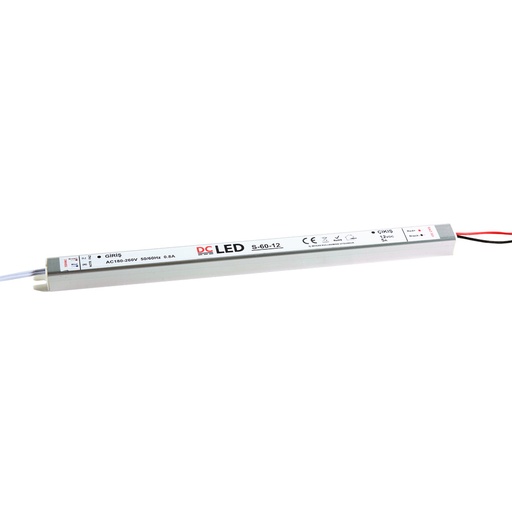 [664506] DCLED METAL KASA İÇ MEKAN ULTRA İNCE KASA 60W-12V-5.0A SABİT VOLTAJ LED SÜRÜCÜ